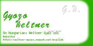 gyozo weltner business card